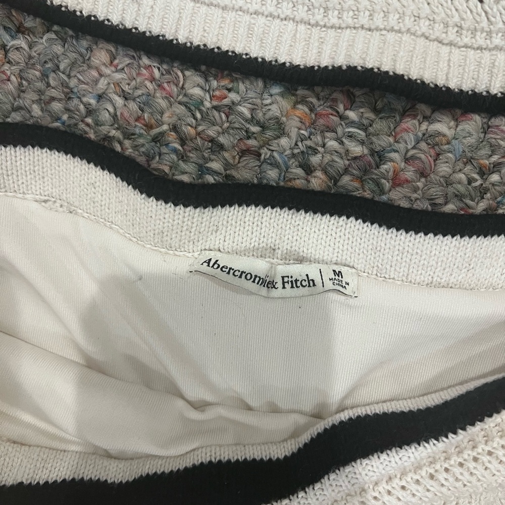 Abercrombie & Fitch White Crochet Maxi Skirt M - Picture 3 of 3